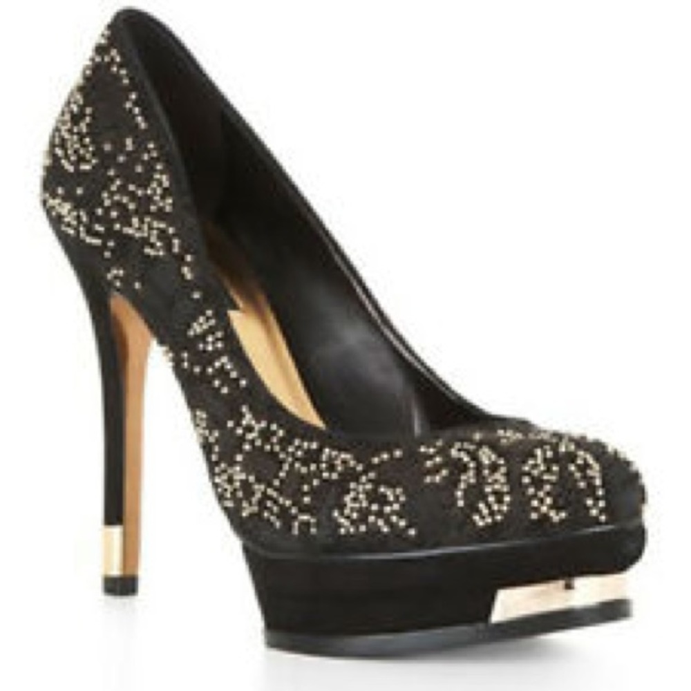 BCBGMAXAZRIA Peony suede pumps with rhines… - Picture 1 of 3